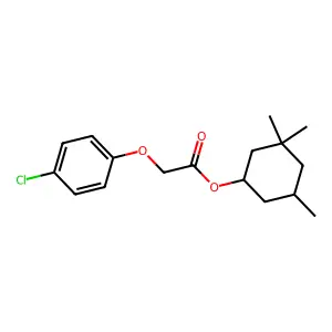 3,3,5-Trimethylcyclohexyl (4-chlorophenoxy)acetate structure