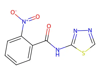 2-nitro-N-(1,3,4-thiadiazol-2-yl)benzamide structure