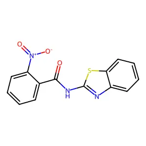 N-(1,3-benzothiazol-2-yl)-2-nitrobenzamide structure