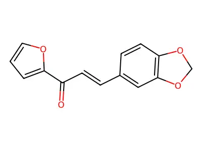 (2E)-3-(2H-1,3-Benzodioxol-5-yl)-1-(furan-2-yl)prop-2-en-1-one structure