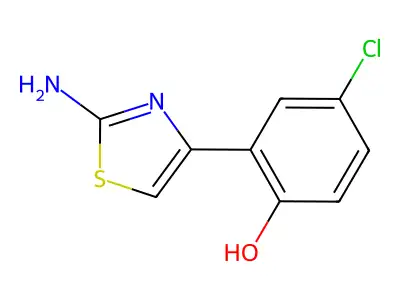 2-(2-Aminothiazol-4-yl)-4-chlorophenol structure