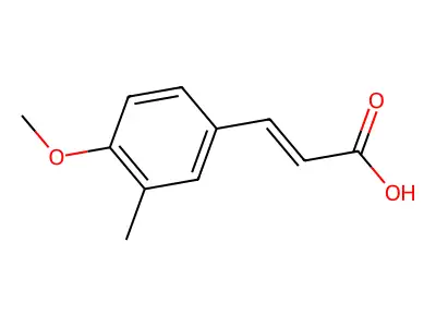 4-Methoxy-3-methylcinnamic acid structure