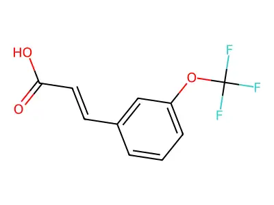 3-[3-(trifluoromethoxy)phenyl]prop-2-enoic Acid structure