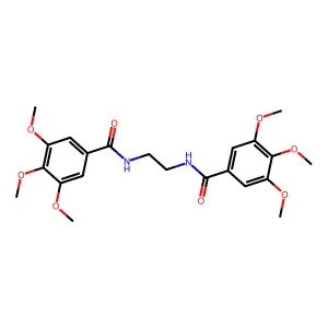 N,N'-1,2-Ethanediylbis(3,4,5-trimethoxybenzamide) structure