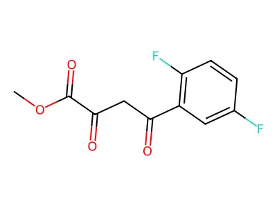 Methyl 4-(2,5-difluorophenyl)-2,4-dioxobutanoate structure