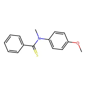 N-(4-甲氧基苯基)-N-甲基苯硫代甲酰胺 structure