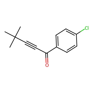 1-(4-Chlorophenyl)-4,4-dimethylpent-2-yn-1-one structure