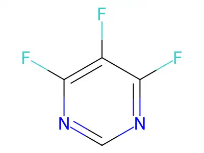 4,5,6-Trifluoropyrimidine structure
