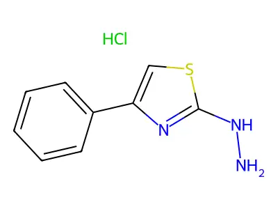 2-Hydrazinyl-4-phenylthiazole hydrochloride structure