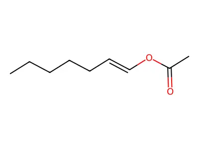 Hept-1-enyl acetate structure