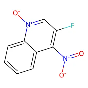 3-氟-4-硝基喹啉-1-氧化物 structure
