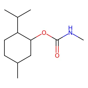 Menthol N-methylcarbamate structure