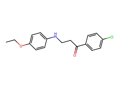 1-(4-Chlorophenyl)-3-(4-ethoxyanilino)-1-propanone structure