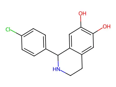 1-(4-Chlorophenyl)-1,2,3,4-tetrahydroisoquinoline-6,7-diol structure