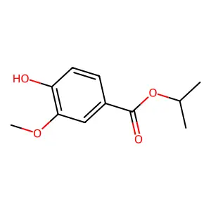 Isopropyl 4-hydroxy-3-methoxybenzoate structure