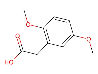2,5-二甲氧基苯乙酸 structure