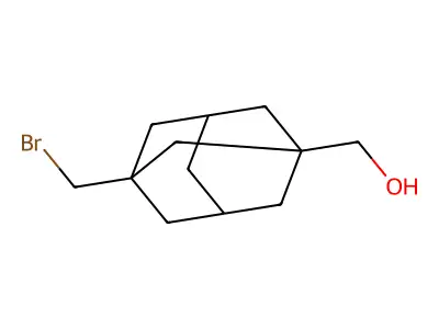 [3-(Bromomethyl)tricyclo[3.3.1.1~3,7~]dec-1-yl]methanol structure
