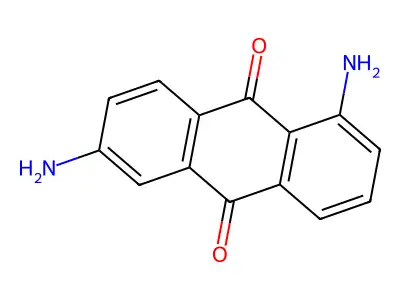 1,6-Diaminoanthraquinone structure