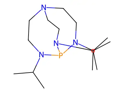 2,8,9-Triisopropyl-2,5,8,9-tetraaza-1-phosphabicyclo[3,3,3]undecane structure