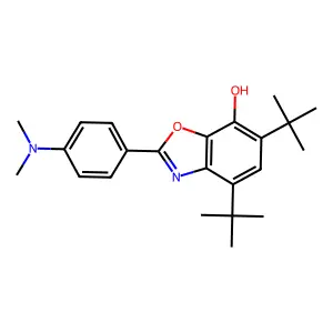 4,6-Bis(tert-butyl)-2-[4-(dimethylamino)phenyl]benzoxazol-7-ol structure