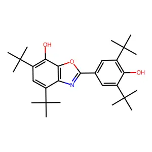 4,6-Di-tert-butyl-2-(3,5-di-tert-butyl-4-hydroxyphenyl)-1,3-benzoxazol-7-ol structure