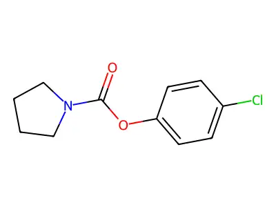 p-Chlorophenyl 1-pyrrolidinecarboxylate structure