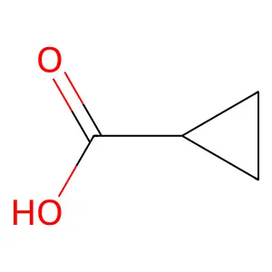 环丙基甲酸 structure