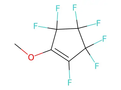 1,3,3,4,4,5,5-Heptafluoro-2-methoxycyclopentene structure
