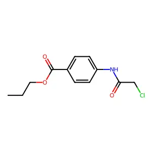 Propyl 4-(2-chloroacetamido)benzoate structure