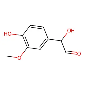 3-Methoxy-4-hydroxyphenylglycolaldehyde structure