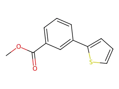 Methyl 3-(2-thienyl)benzoate structure