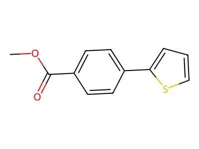 Methyl 4-(thiophen-2-yl)benzoate structure