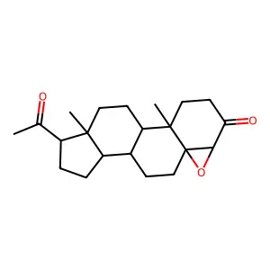 15-Acetyl-2,16-dimethyl-7-oxapentacyclo[9.7.0.02,8.06,8.012,16]octadecan-5-one structure