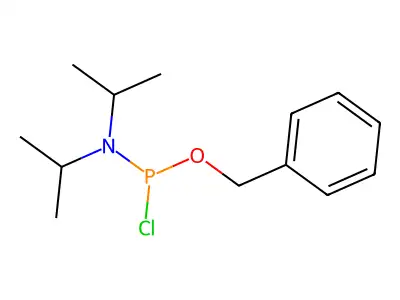 Benzyl-N,N-diisopropylchlorophosphoramidite structure