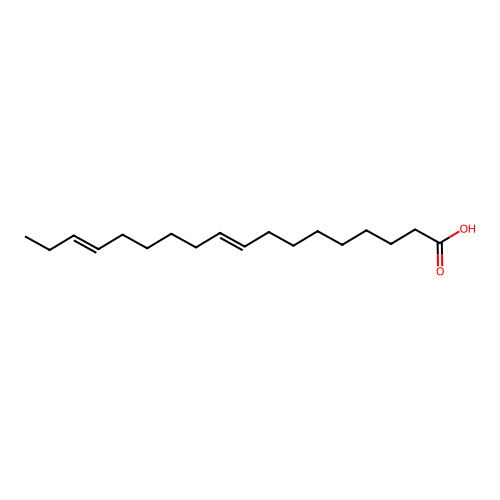 9,15-Octadecadienoic acid structure