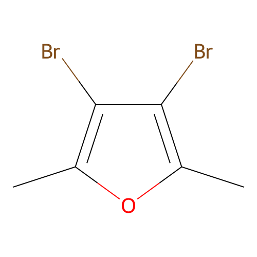 3,4-Dibromo-2,5-dimethylfuran structure