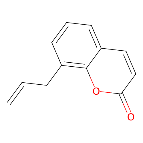 8-allyl-2H-chromen-2-one structure