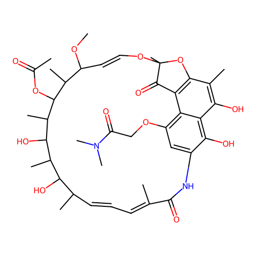 Rifamycin B dimethylamide structure