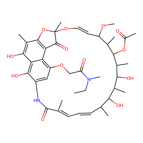 Rifamycin B ethylmethylamide structure
