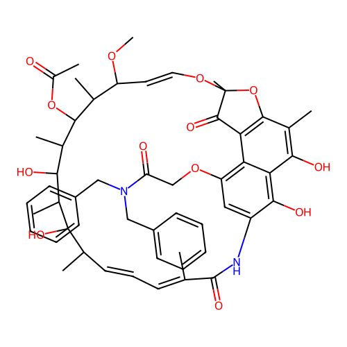Rifamycin dibenzylamide structure