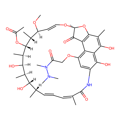 Rifamycin B trimethylhydrazide structure