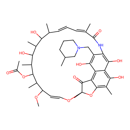 Rifamycin SV, 8-(3-methylpiperidinomethyl)- structure