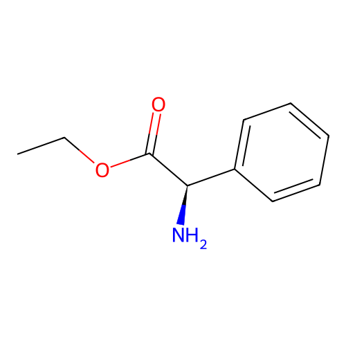 Ethyl phenylglycinate, D- structure