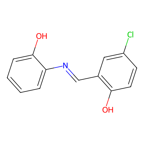 4-Chloro-2-{[(2-hydroxyphenyl)imino]methyl}phenol structure