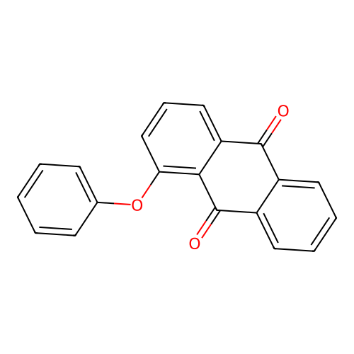 1-Phenoxyanthracene-9,10-dione structure