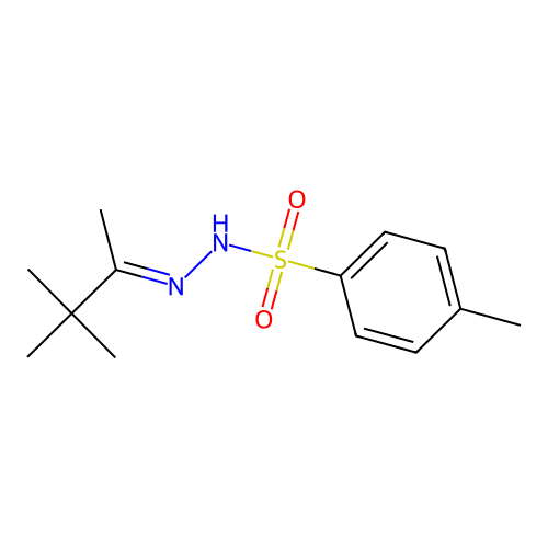 N-[(E)-3,3-dimethylbutan-2-ylideneamino]-4-methylbenzenesulfonamide structure