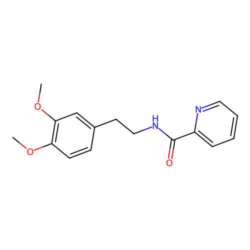 N-[2-(3,4-dimethoxyphenyl)ethyl]pyridine-2-carboxamide structure