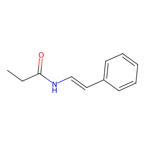 N-[(E)-2-phenylethenyl]propanamide structure