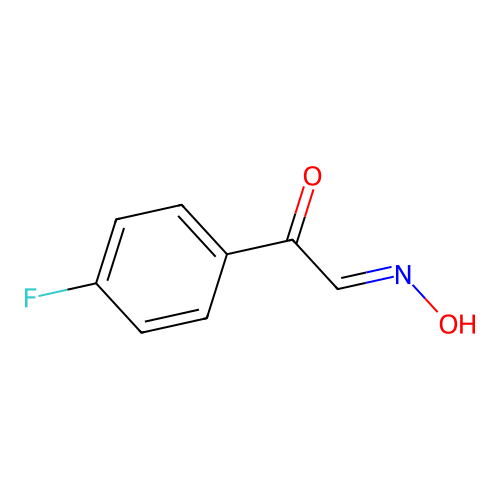 4-Fluoro-I+/--oxobenzeneacetaldehyde 1-oxime structure