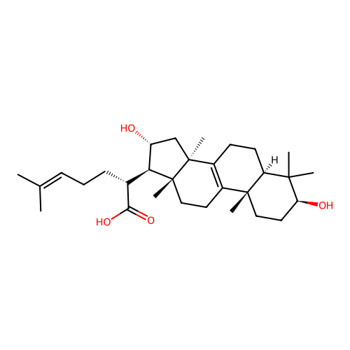 16alpha-Hydroxytrametenolic acid structure